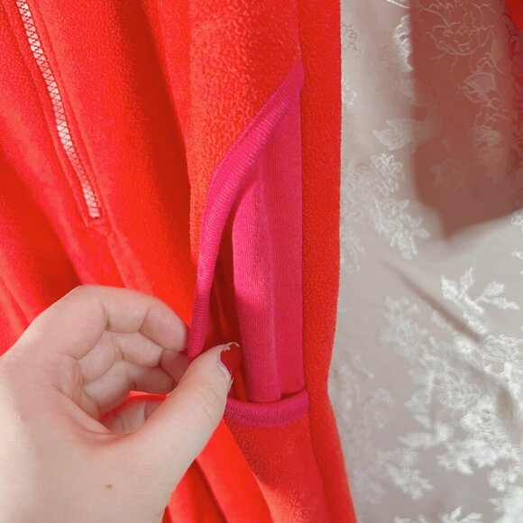 Nick & Nora Sock Monkey Red Fleece Onesie Women's Size S - Picture 4 of 6